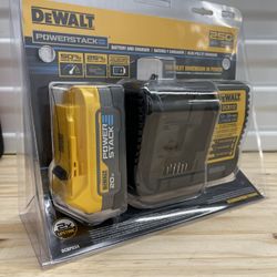 Dewalt lightest and most powerful powerstack battery + charger 
