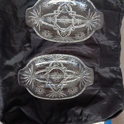 Crystal Plates 2  FOR 25.00 OBO
