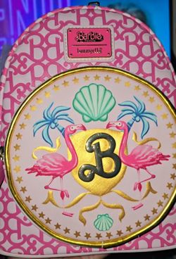 Brand New! Loungefly Barbie Movie Logo Mini Backpack