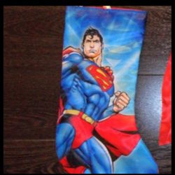 New DC Comics Superman Christmas Stocking