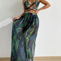 Bikini Set De 3 Piezas De Mujer