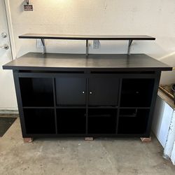 FREE Desk/Work Table with Shelf & Storage (Crafts, Light Workbench)