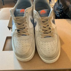 Nike Air Force 1 '07 LV8 Low Pure Platinum White Indigo Fog CK4383-001 Size 11.5