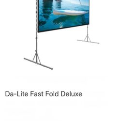 Da-Lite Fast Fold Deluxe 8'x10' Screen With Front Projection & Rear Projection Screens