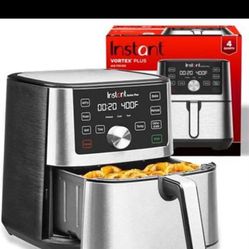 Instant Pot Vortex Plus 4QT Air Fryer, Custom Program Options, 6-in-1 Functions Crisps, Broils, Roasts, Dehydrates, Bakes, Reheats, 100+ In-App Recipe