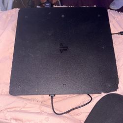 PS4 With Headphones And Controller 