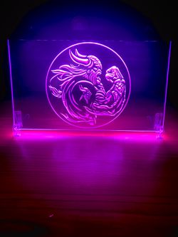 MINNESOTA VIKINGS LED NEON LIGHT SIGN 8x12