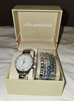 Silver Aeropostale Watch/Bracelets