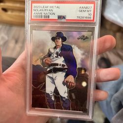 Baseball 2023 LEAF METAL NOLAN RYAN ANIME NATION PSA 10