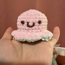 Flip Mood Octopus | Handmade Crochet Emotional Plush | Cute Desk Decor