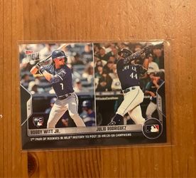 Topps Now Bobby Witt Jr & Julio Rodriguez Rookie