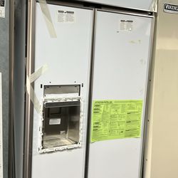 OPEN BOX GE MONOGRAM 36”WIDE PANEL READY REFRIGERATOR