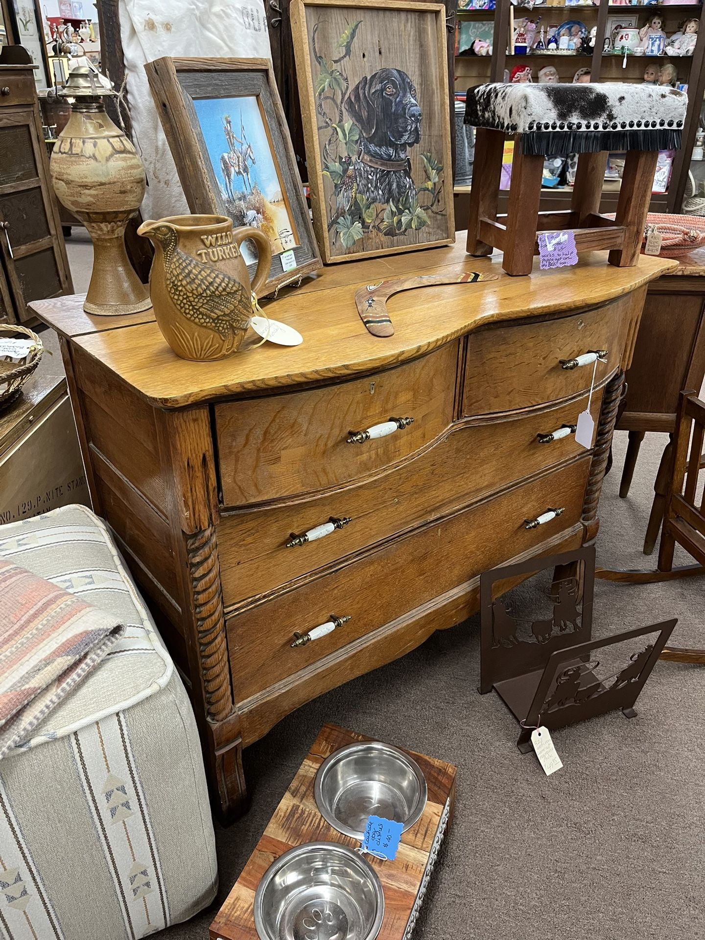Antique Vintage 4 Drawer Dresser