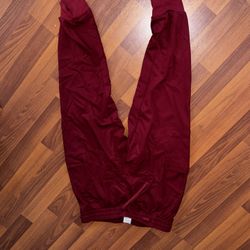 Wine colored scrub pants