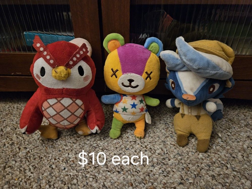Animal Crossing Plushs
