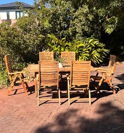 FREE DELIVERY! 🚚 Royal Teak Premium Grade A Teak Patio Dining Set with 6 Chairs