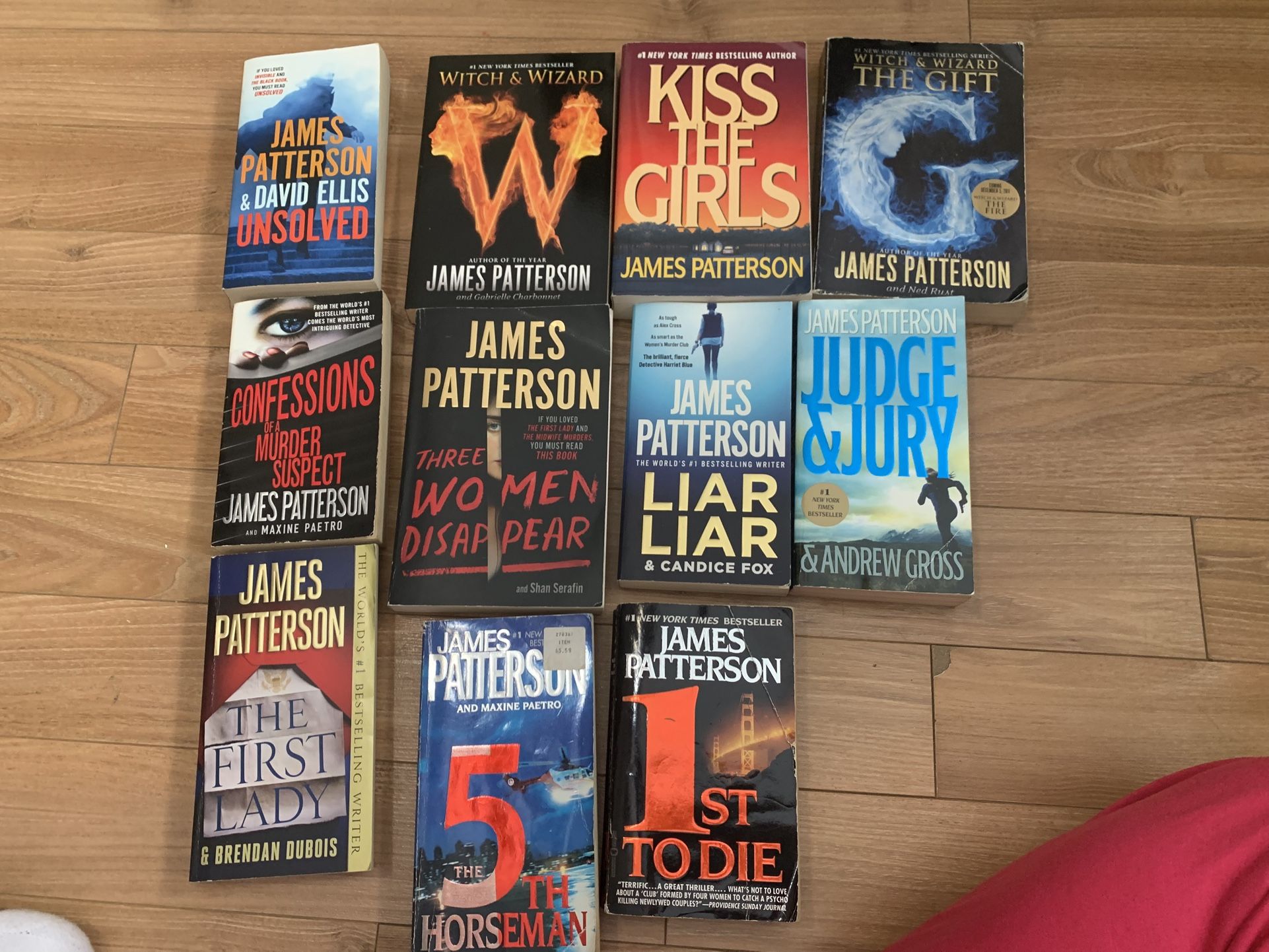 James Patterson books lot of 11 soft cover pick up in Coral Springs 33071