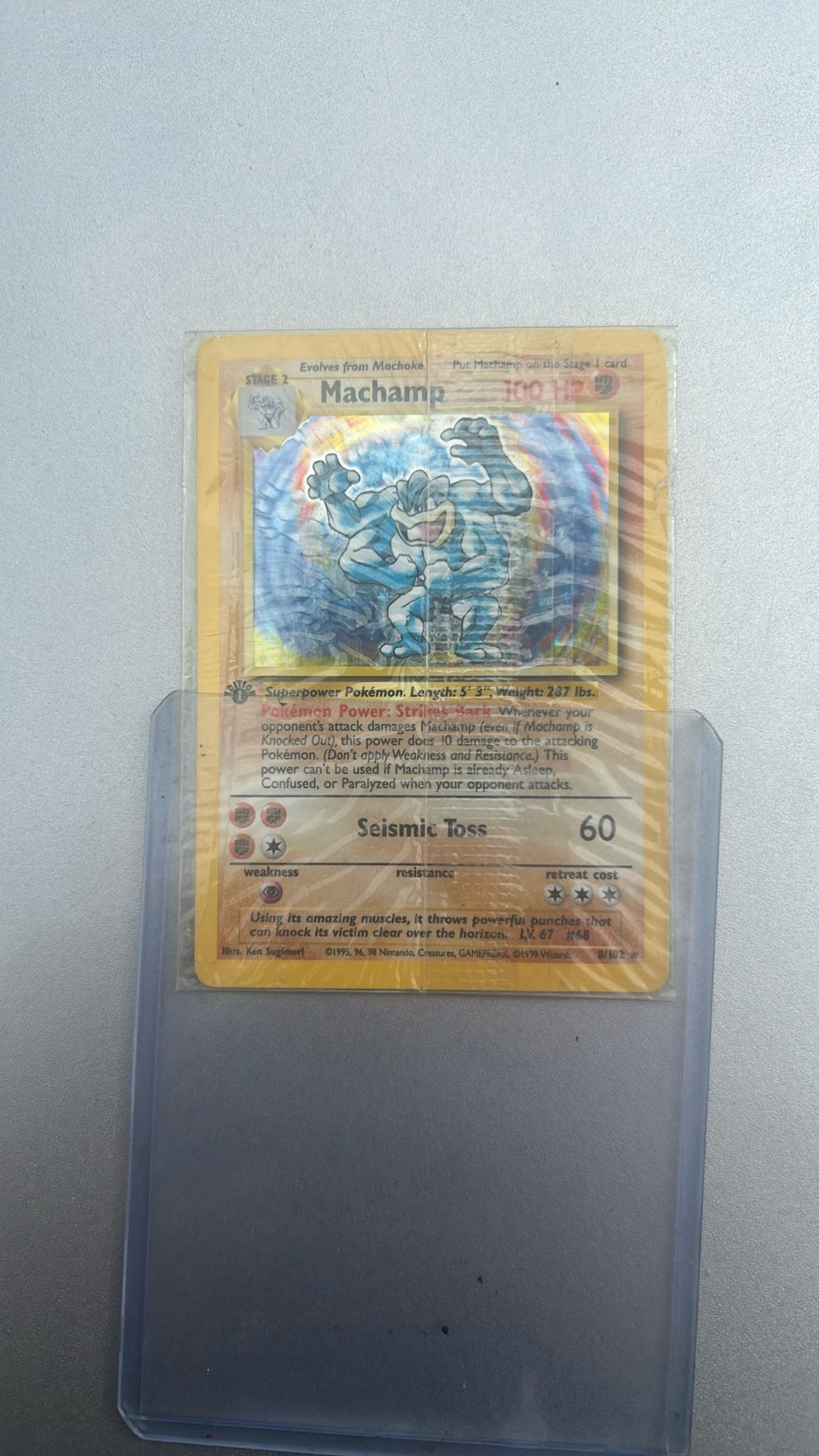 Machamp 1st Edition 8/102 Base Set 1999 WOTC Vintage Pokemon TCG Card HP
