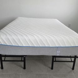 Rest & Renew Full Size Memoryfoam mattress with platform