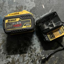 Dewalt Flex Battery 20-60 V. With Charger. 