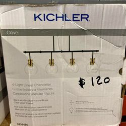 4 Light Linear Chandelier