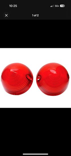 1956 Chevrolet 150 210 Bel Air Nomad Tail Lamp Light Lens"Red Lense" Pair L4420