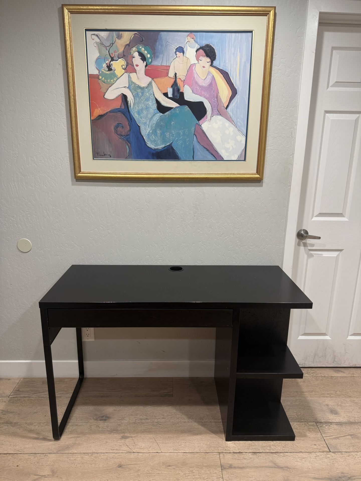 IKEA Micke Black Wood Compact Computer Study Desk