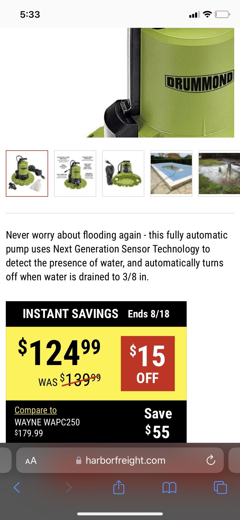 Drummond Utility Pump