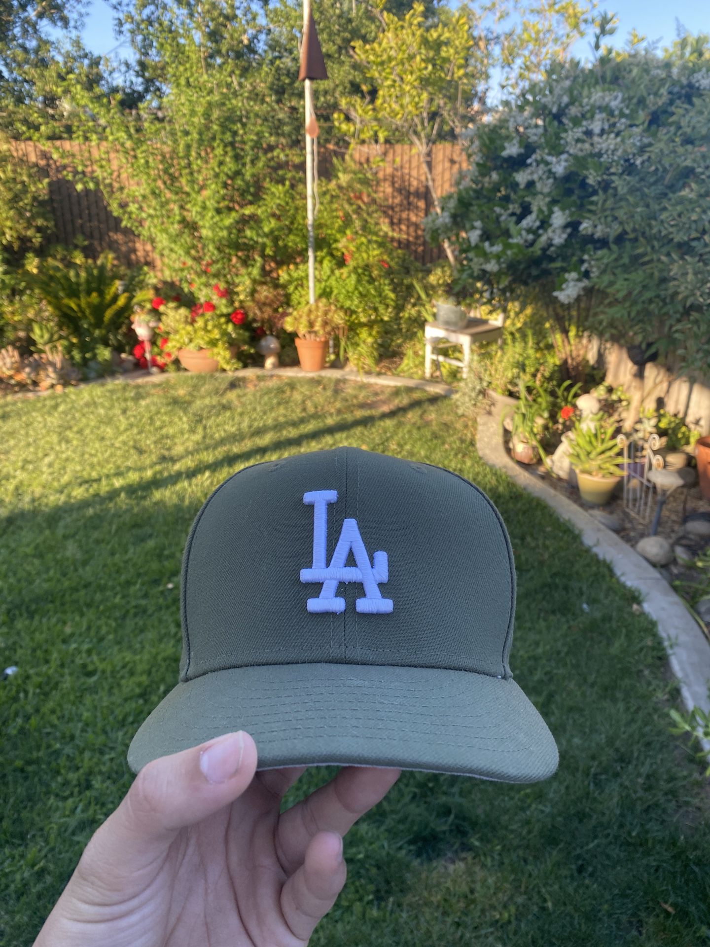 LA Dodgers New Era Olive Green Hat Fitted