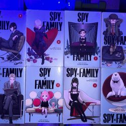 Spy x family manga's books 1-8