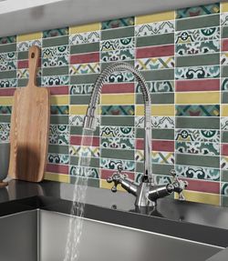 Artemuro Peel & Stick Backsplash Tile Stickers – 5-Pack Bundle (50 Sheets Total) – New