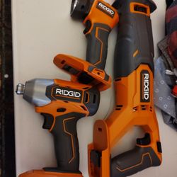 18 Volt Rigid Impact Sawzall And Flashlight Off Brand New