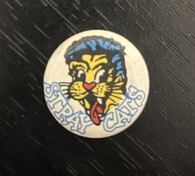 Vintage Stray Cats Band  Button / Pin/ Badge Rockabilly 