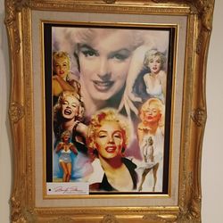 MARILYN MONROE VINTAGE FRAMED PICTURE 