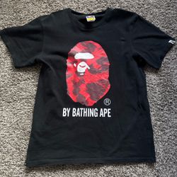 BAPE Red Camo Ape Head T-Shirt size xl