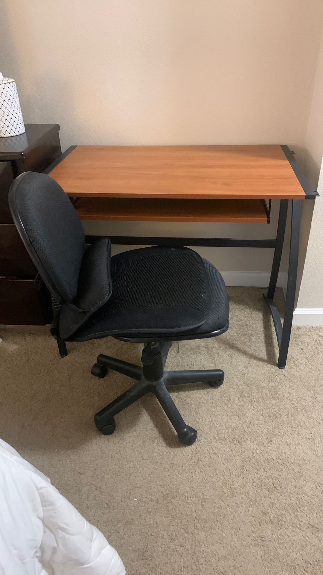 Desk 38”x 23” And Chair