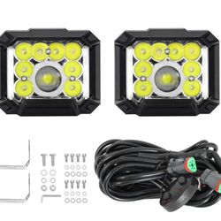  5" 80W Offroad LED Pods Hyper Spot Light Bars     