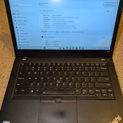 Thinkpad T480 8GB Ram, i5 Laptop