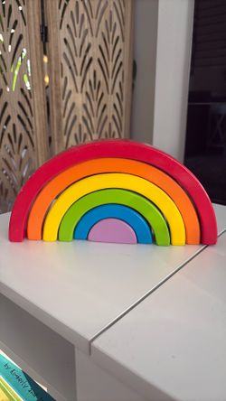 Montessori Wooden Stacking Rainbow