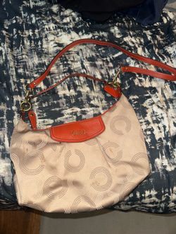 Tan & Orange Coach Purse