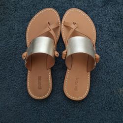 Real leather sandals size 5.5