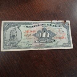1 De 1000 Pesos Mexicanos  50 Por El 