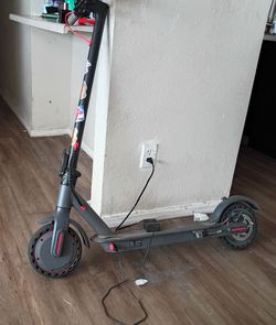 Electric Scooter Black with Red Accents