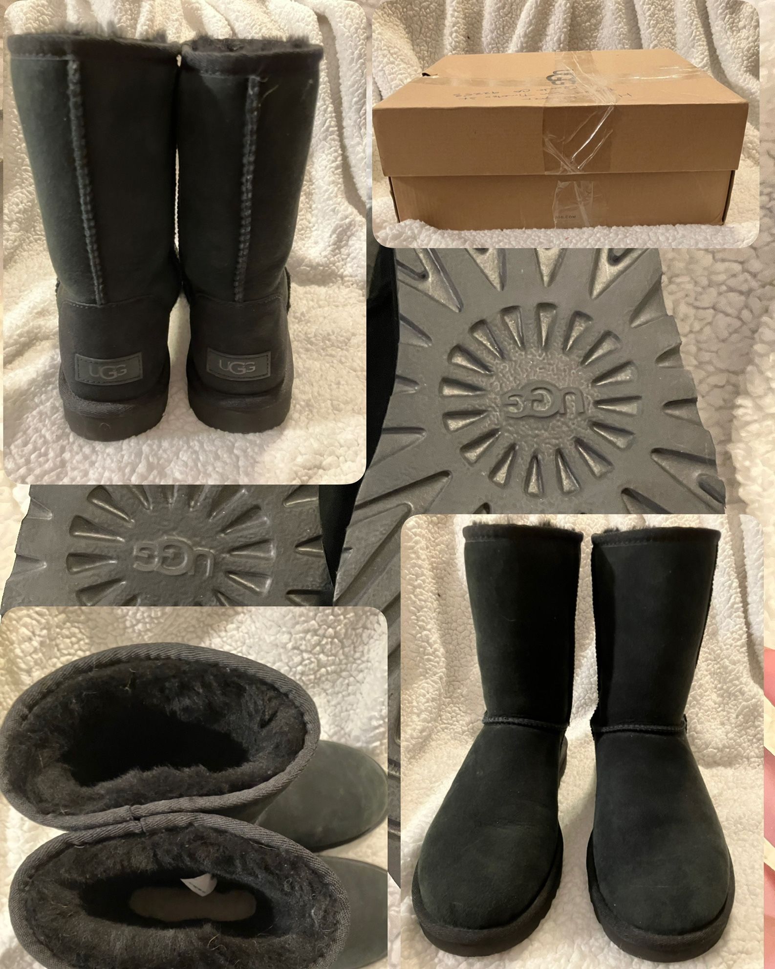 Black Uggs Suede Boots