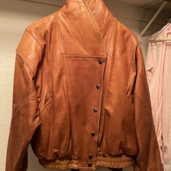 Tannery West Vintage Leather Womens Jacket Small