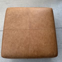 Leather Ottoman