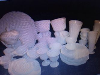 Harvest grape milk glass