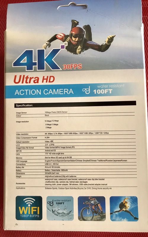 4K Ultra HD Action Camera