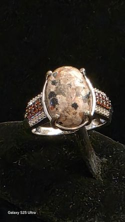 Yooperlite, Multi Gemstone Ring, Size 7