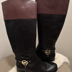 Michael Kors Black/Brown Boots 9.5